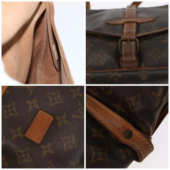 LOUIS VUITTON Monogram Saumur 30 Shoulder Bag LV - Picture 13 of 15